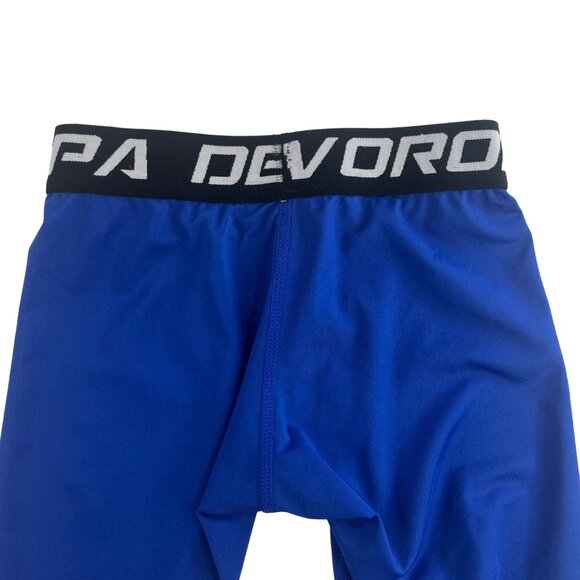 Devoropa Boys Compression Shorts Athletic Wear Blue Size XS - Picture 3 of 7